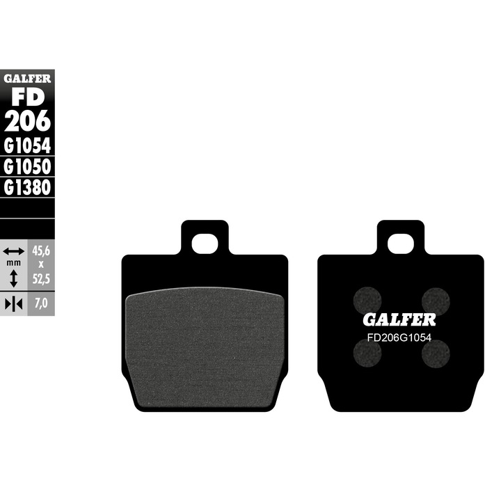 Накладки за велосипед GALFER KH268 полуметални