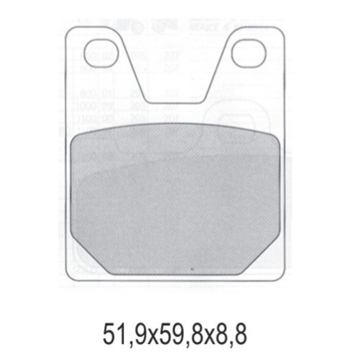 Накладки за велосипед GALFER KH267 полиметални
