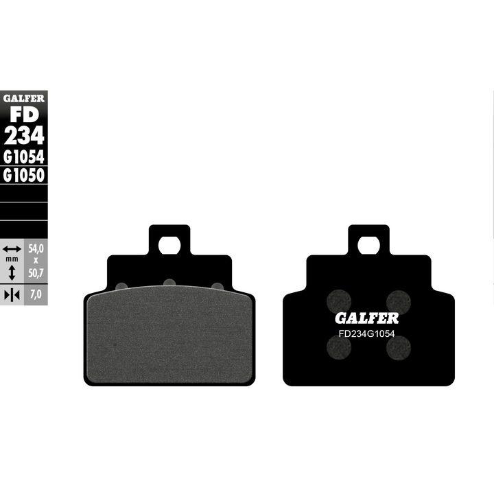 Спирачни накладки GALFER KLOCKI HAMULCOWE KH301 полиметални за скутери APRILIA
