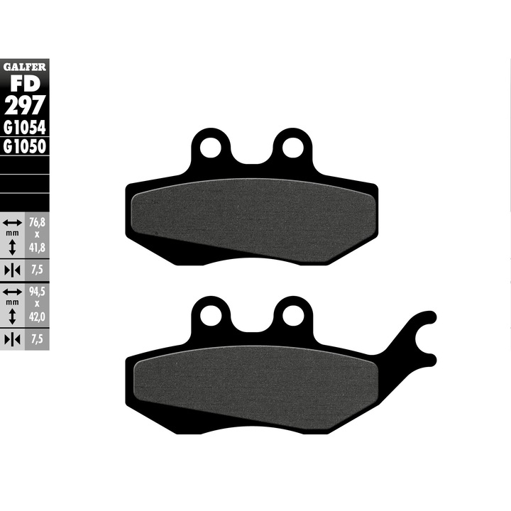 Спирачни накладки GALFER KH374 полуметални за RIEJU, комплект