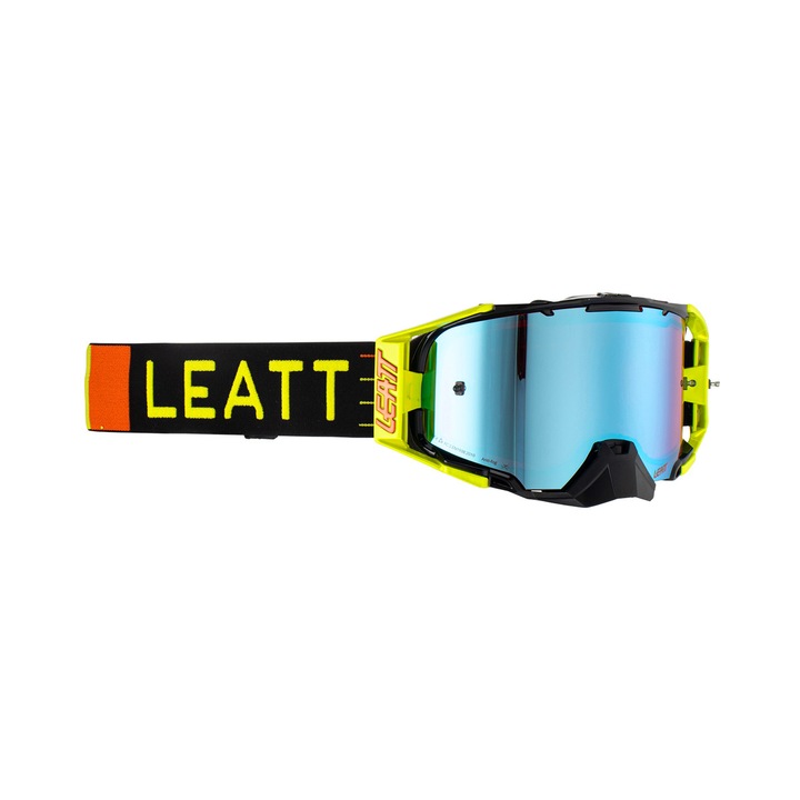 Ochelari sport LEATT Velocity 6.5, multicolor, lentila oglinda albastra roz, set