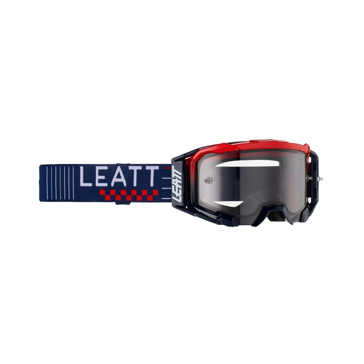 Ochelari sport LEATT Velocity 5.5, gri deschis, lentila fumurie, set
