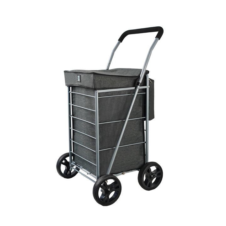 Количка за пазаруване Madisson SW42035, 65 литра, 4 колела, термо джоб, антрацит