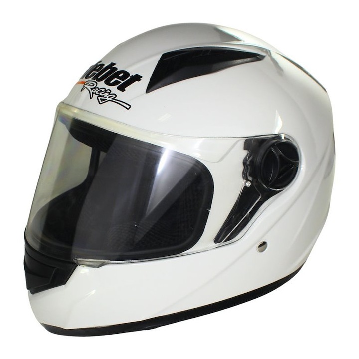 Casca moto integrala adulti, Safebet HF-111K, culoare alb, marime L