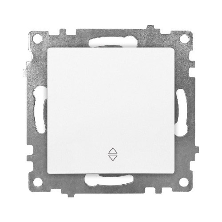 10 darab, Weavien keret nélküli egyszerű kapcsoló, Klaus KE01119W (10/120)