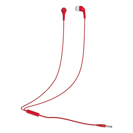 Casti In-Ear cu Fir Motorola Earbuds 2-S, Microfon in-line, Jack 3.5 mm, Rosu