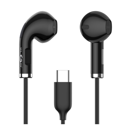 Casti In-Ear cu Microfon si Control Integrat, Conector Type-C, 1.3m – Sunet Hi-Fi, Compatibile Android & Huawei - Negru
