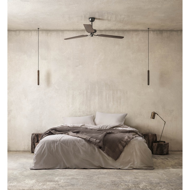 Dupla ágynemű, Majoli Bahar Home Collection, 100% pamut ranforce, stonewash, 144 TC, 4 részes (paplanhuzat 200x220 cm, lepedő 240x260 cm, 2 párnahuzat 50x70 cm), Mink