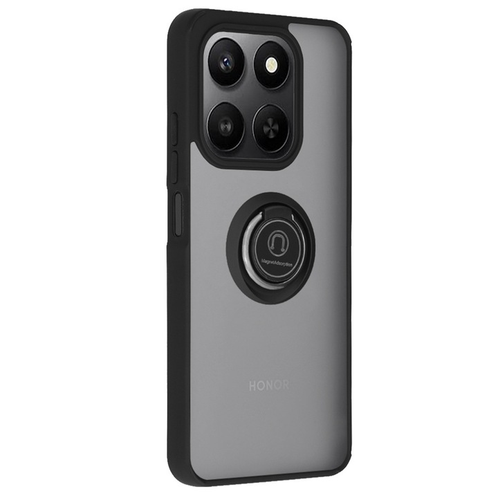 Калъф за Honor 400 Smart 5G / 400 Smart 4G / X7d 4G Daden® Glinth, Поддръжка на пръстен, Противоударна, Премиум качество, Опушено с черни ръбове