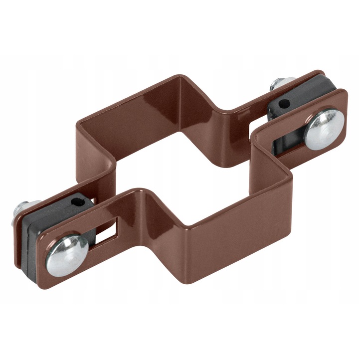 Colier stalp gard, Alma, 60x40mm, maro