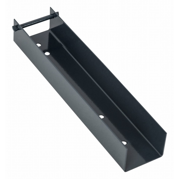 Suport stalp gard Alma, 50x200mm, gri, tabla zincata, montare cu suruburi