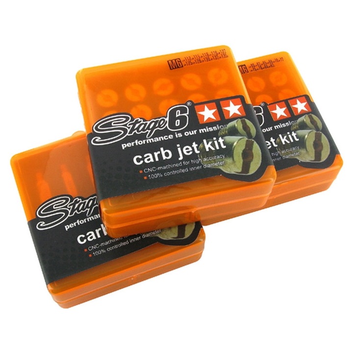 Stage6 Németország, 6 mm, Dell'orto 12-17.5 mm karburátorokhoz, 10 darabos fúvóka készlet