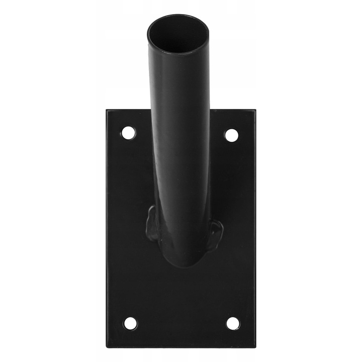 Suport pentru steag Alma, negru, 25mm, metal zincat