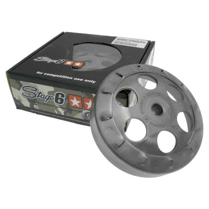 Carcasa ambreiaj Stage6, 107 mm, rezistent, pentru motoare Gilera/Piaggio/Peugeot