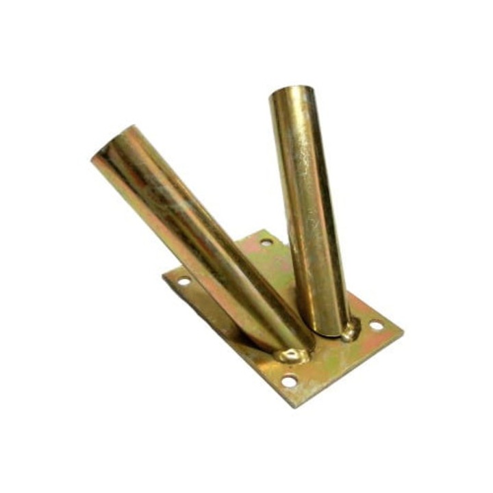 Suport pentru doua steaguri, Alma, otel zincat, 25mm