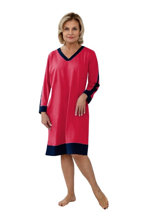 Női hálóing, Martel, piros/fekete, 2XL méret