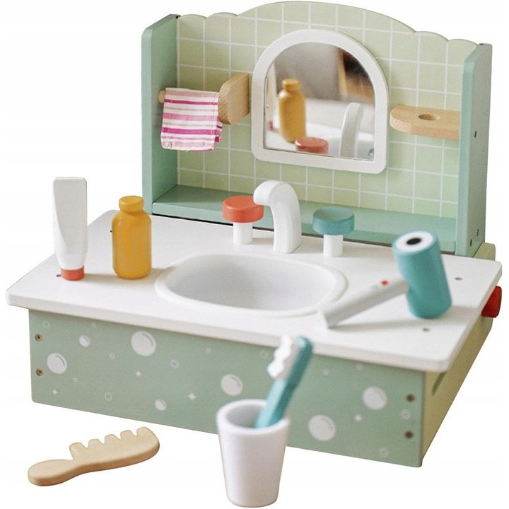 Montessori oktató fa mosogató gyerekeknek, Kabi, 3 év+, fa