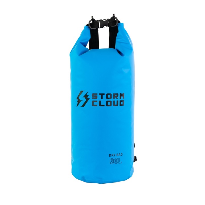 Vízálló táska StormCloud Bajau 30L, kék, 37x69cm, állítható pántokkal