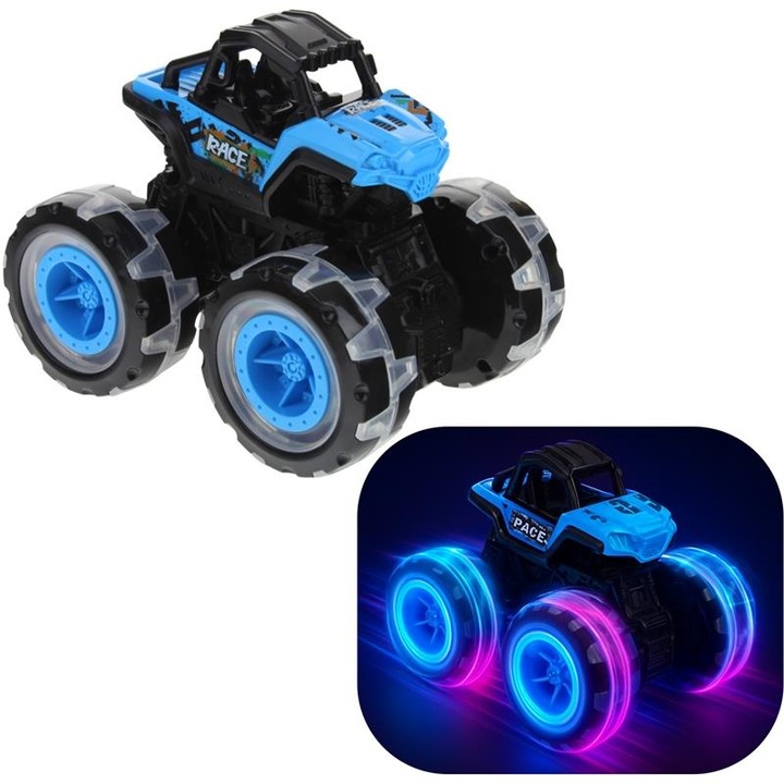 Nobo Kids Monster Truck kisautó, dupla hang és fény, kék, 11x15,5x12,5cm