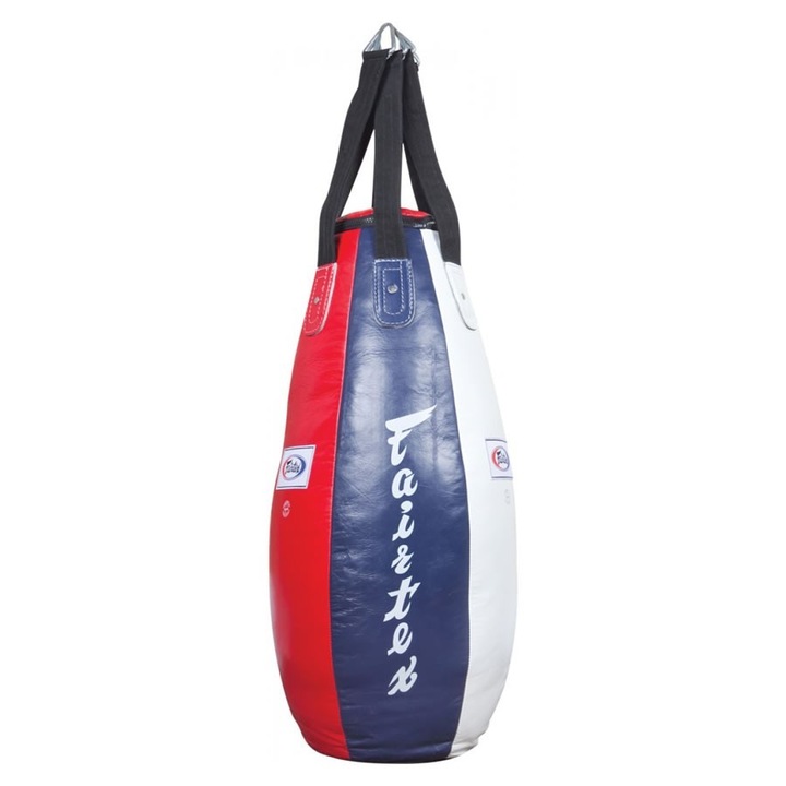 Saci sportivi de lupta Fairtex HB4, forma "Kropla Lzy", piele naturala premium, 90x40cm, negru