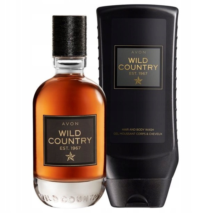 Wild Country parfüm szett, Avon, eau de toilette 75 ml, tusfürdő 250 ml