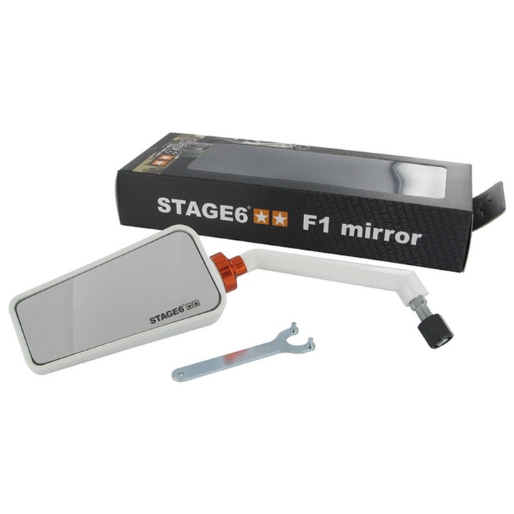 Oglinda auto, Stage6 Germania, Stanga, Alb