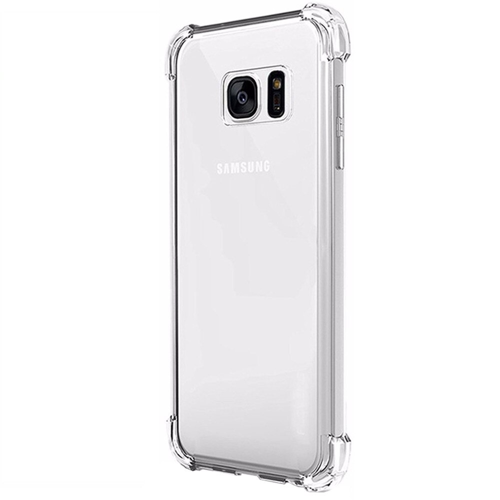 Husa de protectie silicon PROTECTS pentru Samsung Galaxy S6 Edge, Transparent