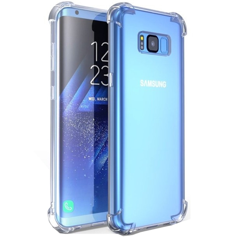 Husa de protectie silicon PROTECTS pentru Samsung Galaxy S8 Plus, Transparent