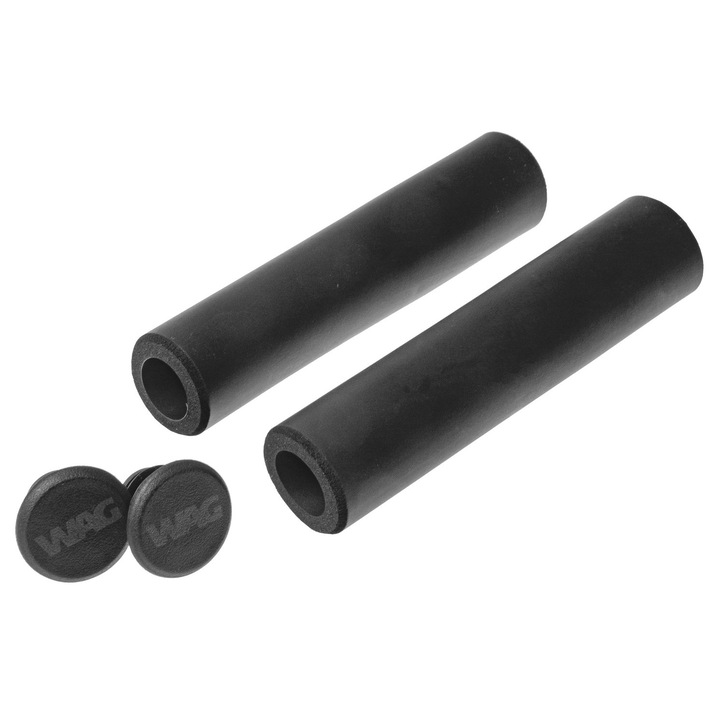 Mansoane bicicleta Wag Silicone, 135mm, negru, set