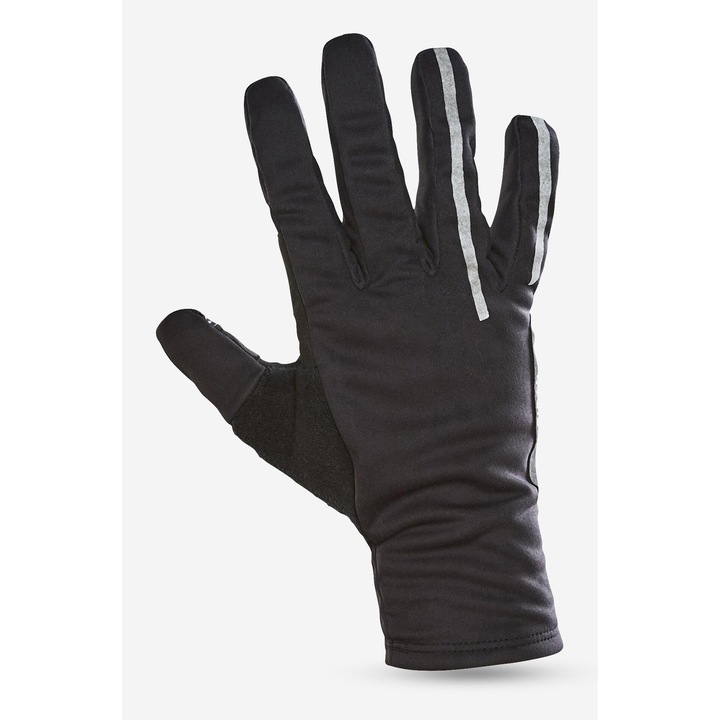 Ръкавици за колоездене 500 зимни, черни, размер M, димночерни