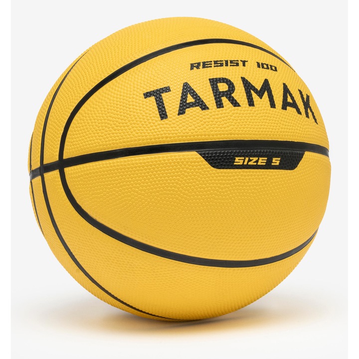 Minge baschet r100 marimea 5 nivel incepator galben copii pana la 10 ani 5, galben neon fluorescent
