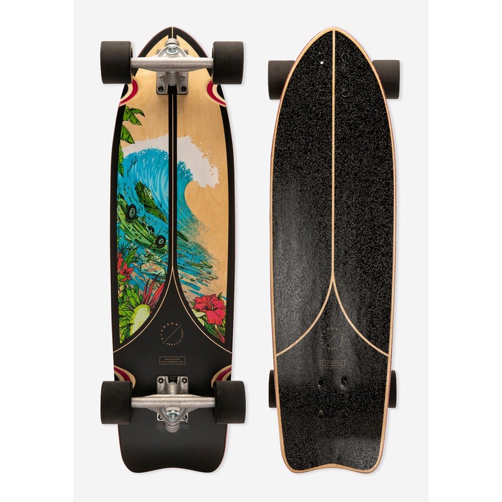 Longboard fish 500 negru fara marime, negru fumuriu