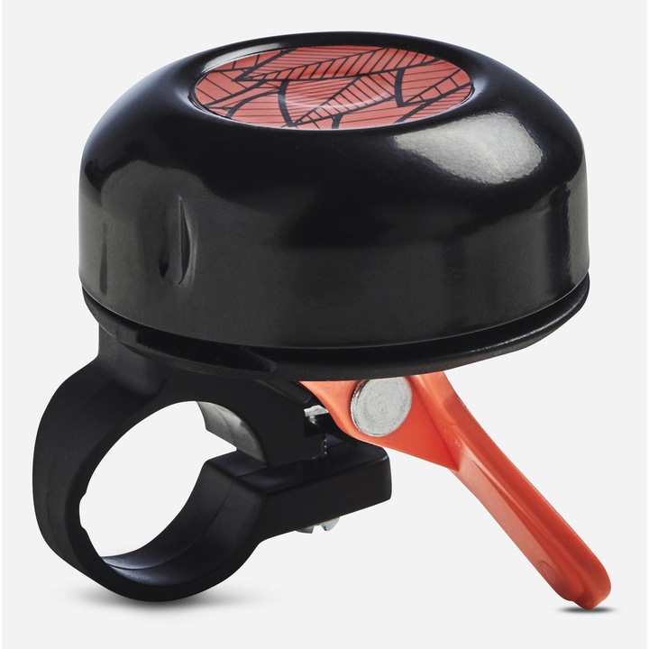 Звънец за велосипед easy dring 500 20-24 инча черно-розов деца без размер, коралово розов