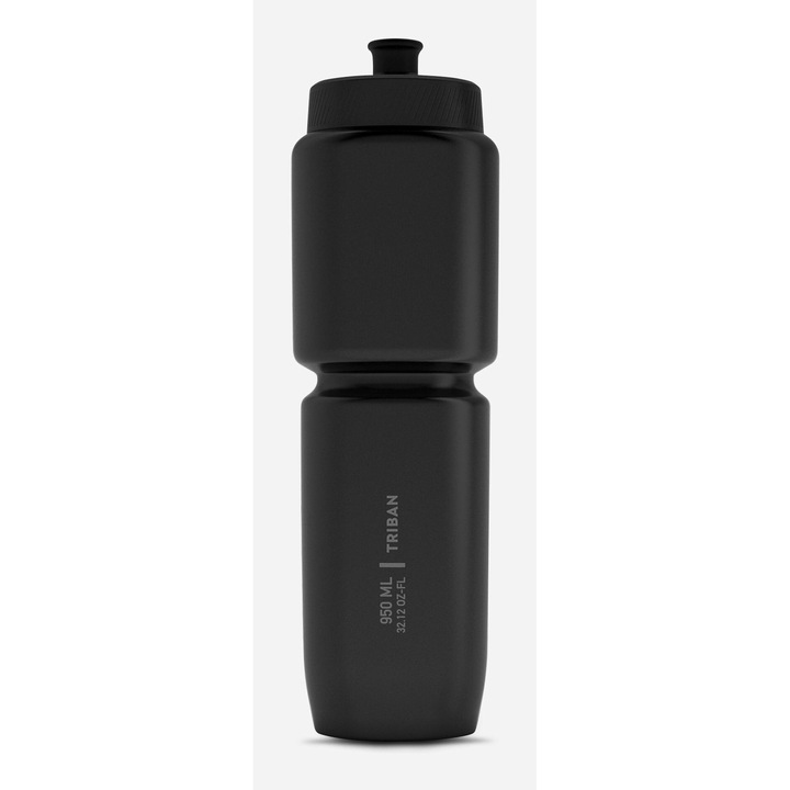 Bidon ciclism softflow xl 950 ml negru fara marime, negru fumuriu