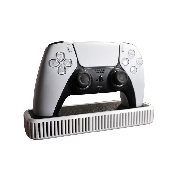 Suport Controller PS5, Alb, Design Minimalist, 18x6x2,5cm