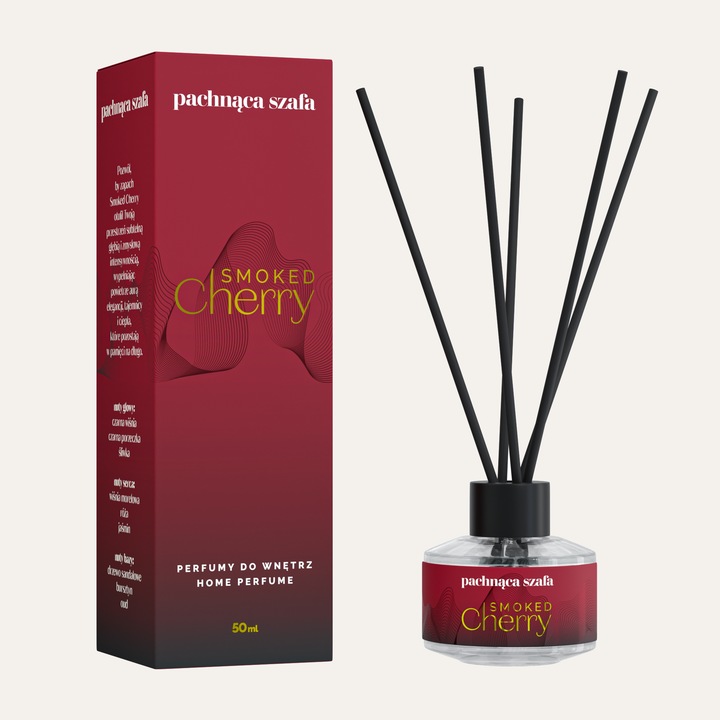 Odorizant camera cu betisoare Pachnaca Szafa, cires afumat, 100ml