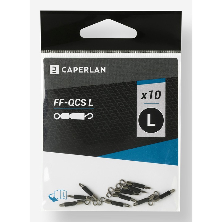 Vartej fixare rapida marimea l pescuit la feeder ff - qcs - l fara marime, gri inchis