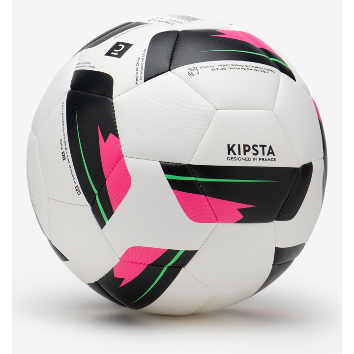 Minge fotbal cusuta la masina training ball marimea 5 5, alb