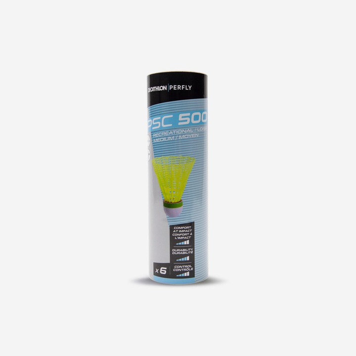 Set 6 fluturasi plastic psc 500 medium - galben fara marime, verde lamaie fluorescent