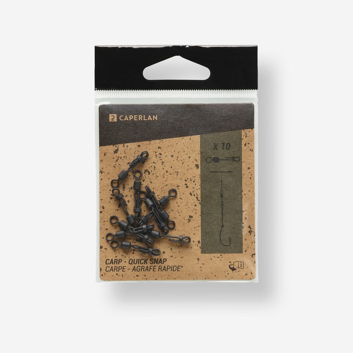 Vartej quick swivel x10 cu atasare rapida pescuit la crap fara marime