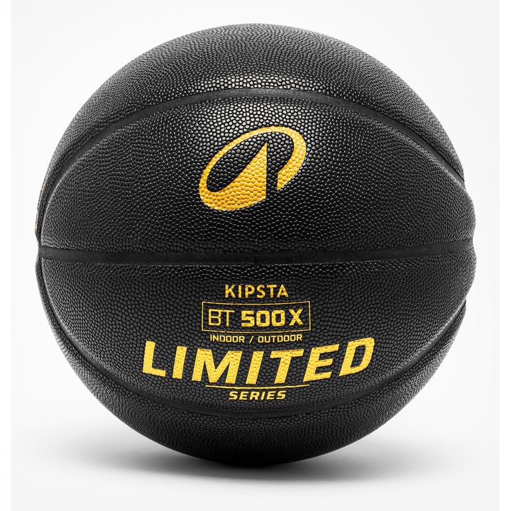 Minge baschet bt500 grip marimea 7 negru-auriu fara marime, negru fumuriu