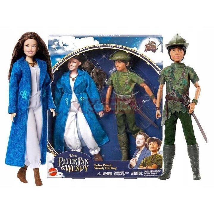 LALKA DISNEY Pán Péter és Wendy Darling, 2 baba szett HNY36