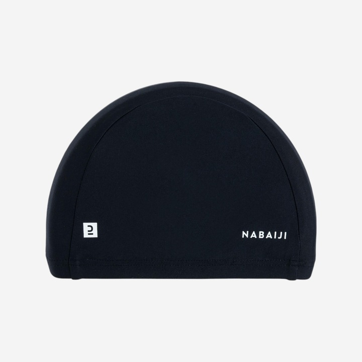 Casca de inot material textil uni marimea s negru s 53-56cm, negru fumuriu