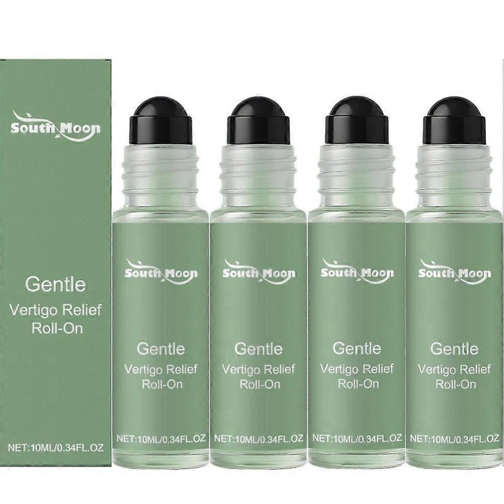 Roll-on esențial pentru ameliorarea amețelii, 10ml, set de 4 bucăți, South moon