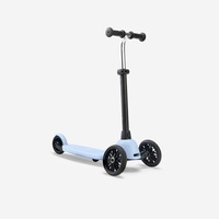 Trotineta 3 roti btwin b100 albastru copii fara marime, negru fumuriu