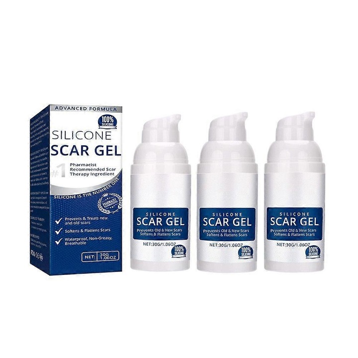 Hegjavító gél, 3 db, 30 g, többszínű, 10,2x4,2x4,2 cm