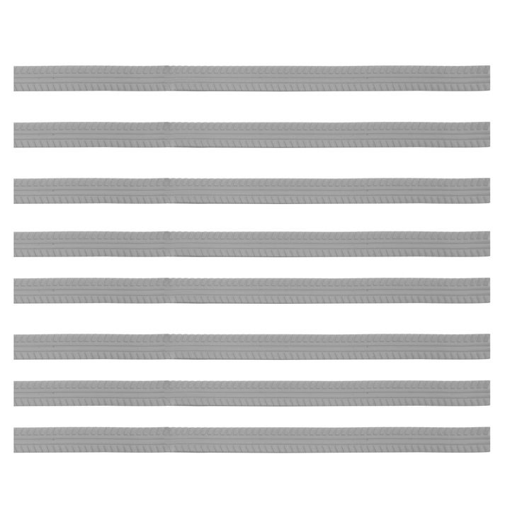 Capace roti bagaj, protectie din silicon, design silentios, gri, set