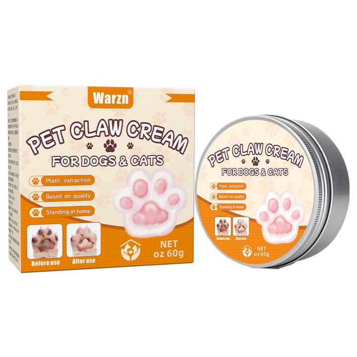 Mancsbalzsam macskáknak és kutyáknak, száraz és repedezett mancspárnák elleni, hidratáló lábápoló krém