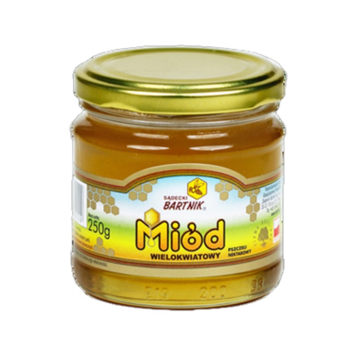 Miere poliflora, BARTNIK, 250g, crem, provenienta Polonia