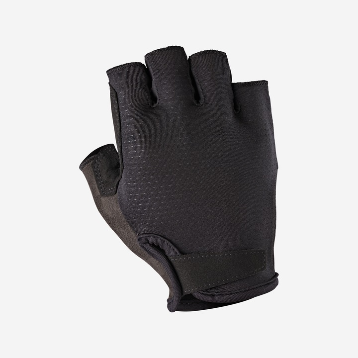 Колоездачни ръкавици 900, черни, опушеночерни